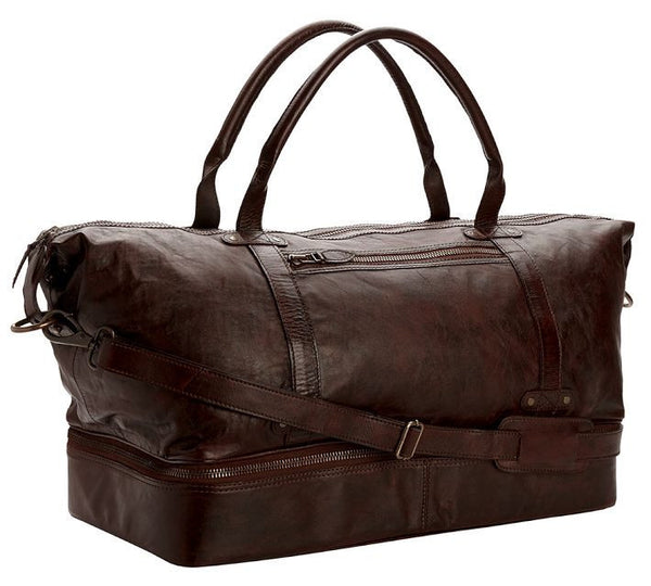 Saddle Leather Weekender Bag